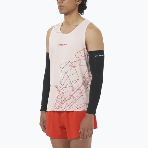 Pánské běžecké tričko Salomon S/Lab Speed Tee lilac ash/fiery red