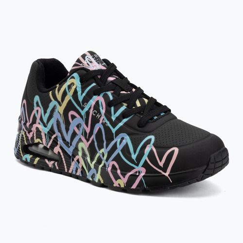 Dámské boty SKECHERS JGoldcrown Uno Spread The Love black