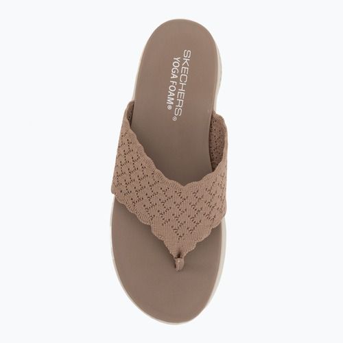Dámské pantofle SKECHERS Ultra Flex 3.0 Rhythm Waves brown