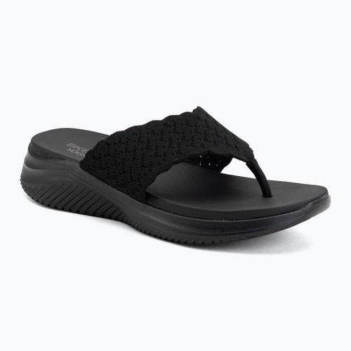Dámské pantofle SKECHERS Ultra Flex 3.0 Rhythm Waves black
