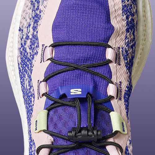Dámské běžecké boty Salomon Aero Glide 4 GRVL shadow gray/deep blue/butterfly