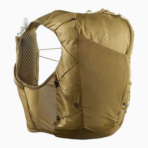 Běžecká vesta Salomon Active Skin 12 Set brilliant olive/willow