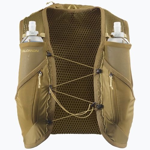 Běžecká vesta Salomon Active Skin 12 Set brilliant olive/willow