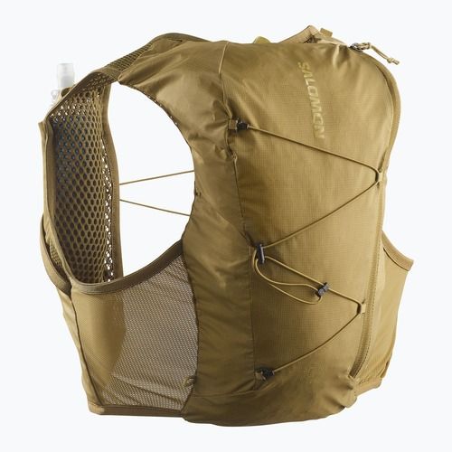 Běžecká vesta Salomon Active Skin 8 Set brilliant olive/willow