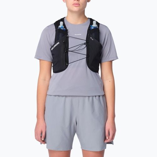 Běžecká vesta Salomon S/Lab Pulsar with 3 Flasks black/white