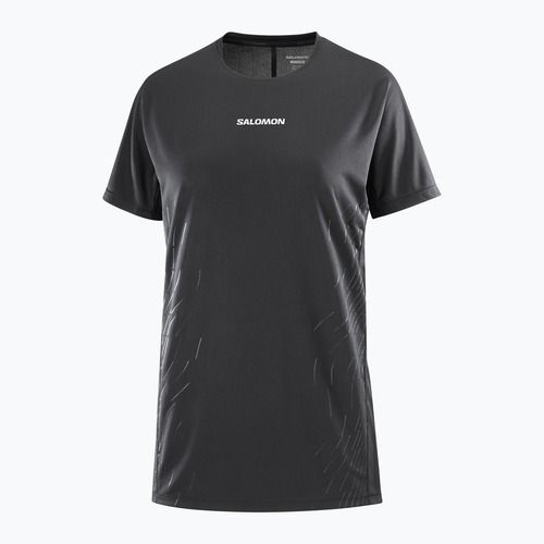 Dámské běžecké tričko Salomon Sense Aero SS Tee GFX deep black