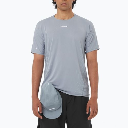 Pánské běžecké tričko Salomon Sense Aero SS Tee GFX trade winds
