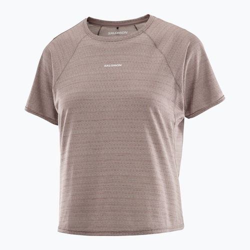 Dámské běžecké tričko Salomon Shakeout Air Cropp iron