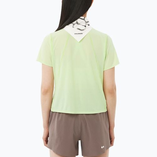 Dámské běžecké tričko Salomon Shakeout Air Cropp butterfly