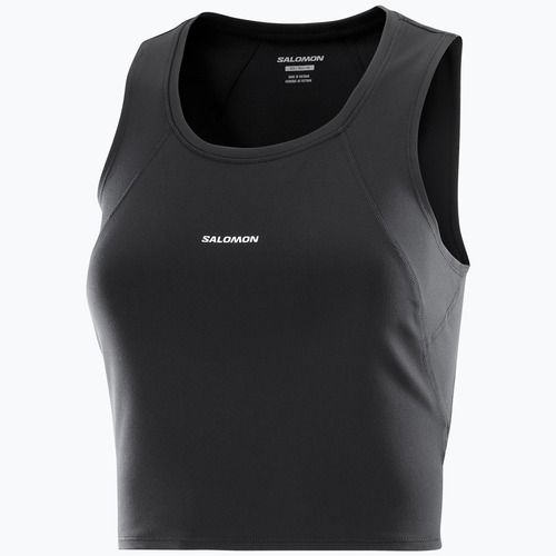 Dámské běžecké tričko Salomon SHAKEout Bliss Tanklette deep black