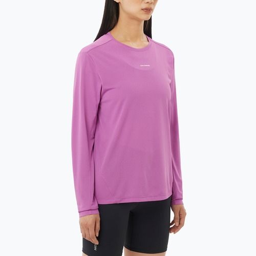 Dámské běžecké triko s dlouhým rukávem Salomon Shakeout Core iris orchid