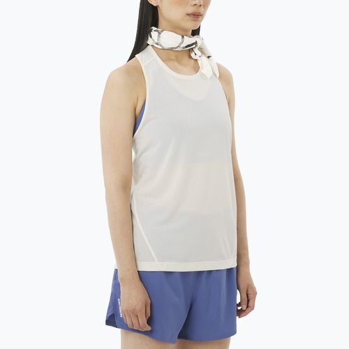 Dámské běžecké tričko Salomon Shakeout Core Tank whisper white