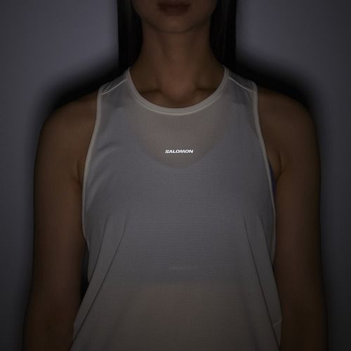 Dámské běžecké tričko Salomon Shakeout Core Tank whisper white