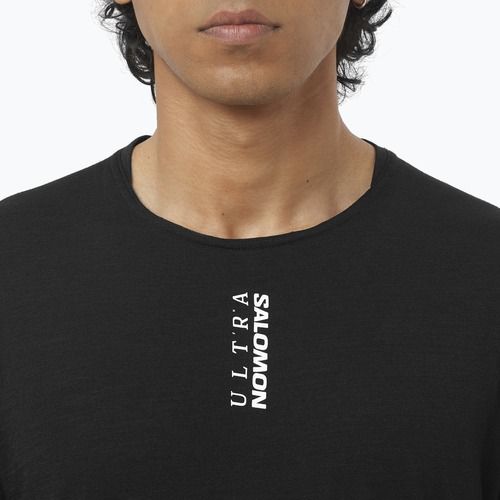 Pánské běžecké tričko  Salomon Ultra Tee deep black