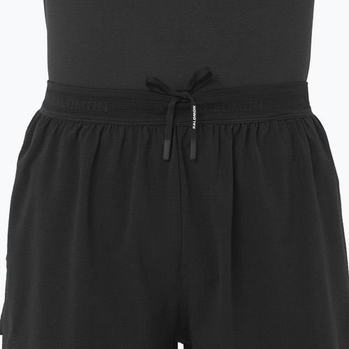 Pánské běžecké šortky Salomon Aero SPLT 3" deep black