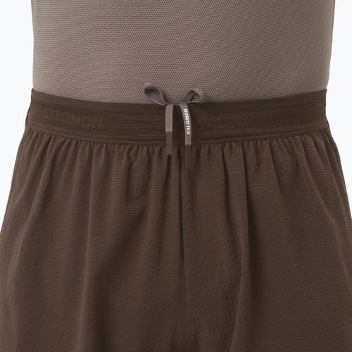 Pánské běžecké šortky Salomon Sense Aero Stow 5" coffee bean