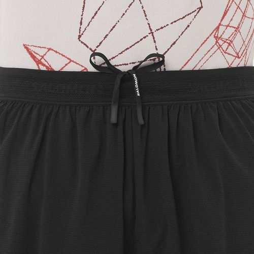 Pánské běžecké šortky Salomon Sense Aero Stow 5" deep black