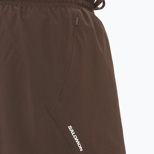 Pánské běžecké šortky Salomon SHAKEout Core 5" coffe bean