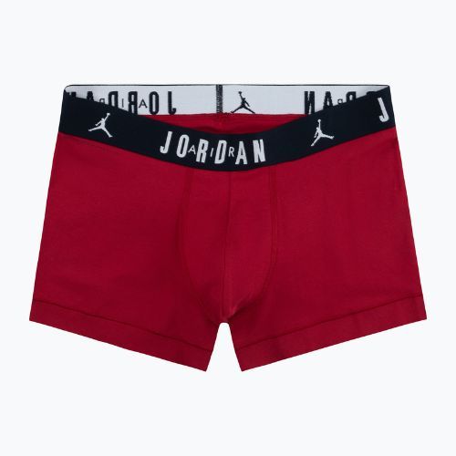Pánské boxerky Nike Jrdan JHM Flight Cotton Trunk 3 pairs gym red/black