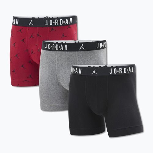 Pánské boxerky Jordan JHM Flight Cotton Essential 3 pairs gym red
