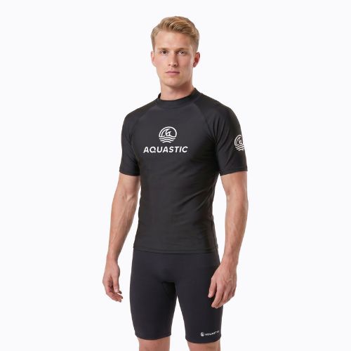 Pánské tričko na lezení AQUASTIC Rimos UV 50+ UPF black