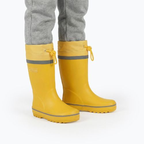 Dětské holínky KADVA PuddleProof JR s reflexními prvky žluté