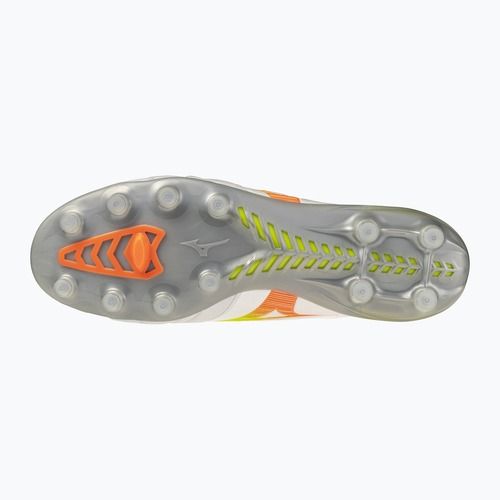 Kopačky Mizuno Monarcida Neo III Elite FG white/evening primrose/lava orange