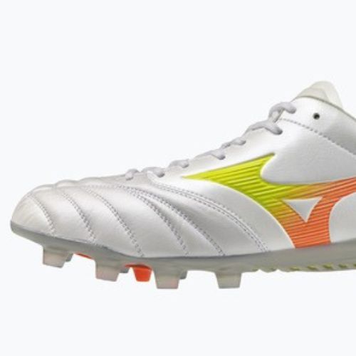 Kopačky Mizuno Monarcida Neo III Elite FG white/evening primrose/lava orange