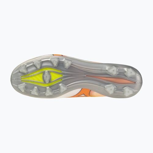 Kopačky Mizuno Alpha III Japan FG white/lava orange/evening primrose