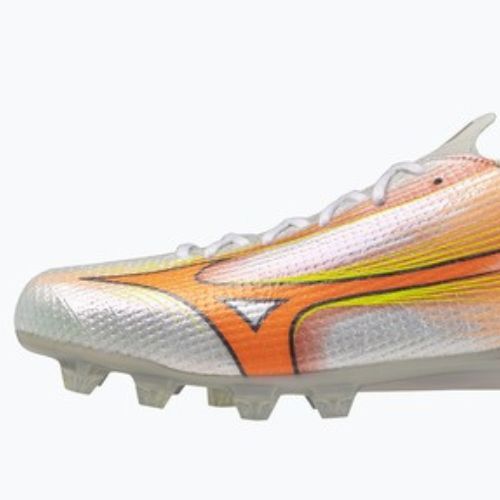 Kopačky Mizuno Alpha III Japan FG white/lava orange/evening primrose