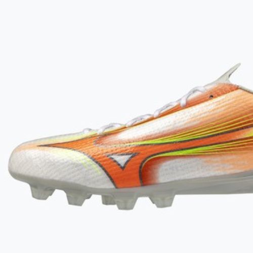 Kopačky Mizuno Alpha III Pro FG white/lava orange/evening primrose