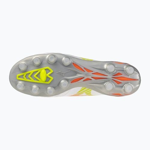 Kopačky Mizuno Morelia Neo V β Pro FG white/lava orange/evening primrose