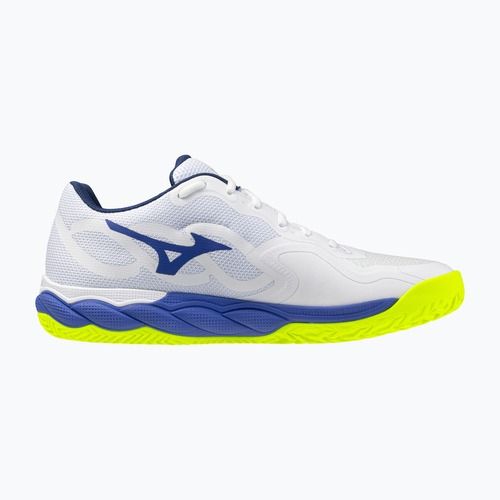 Pánské tenisové boty Mizuno Wave Enforce Court CC white/dazzling blue/lightning