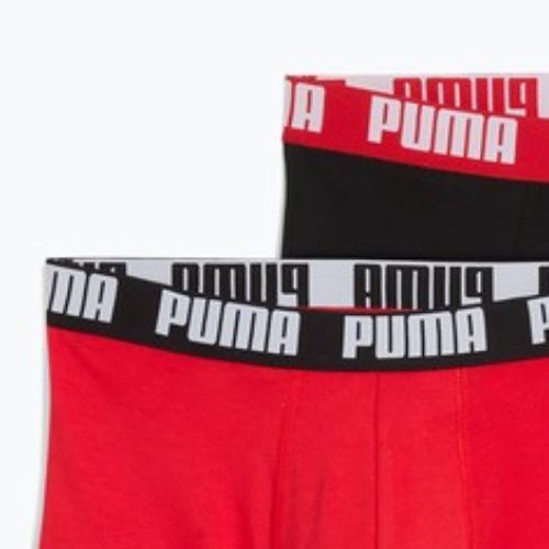 Pánské boxerky PUMA Everyday Basic 2 pairs red/black