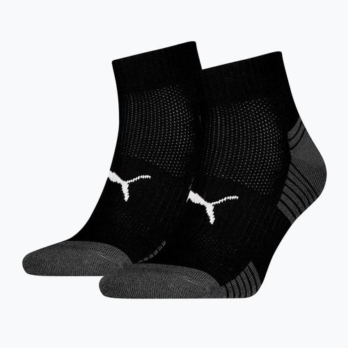 Ponožky PUMA Sport Cushioned Quarter 2 pairs black