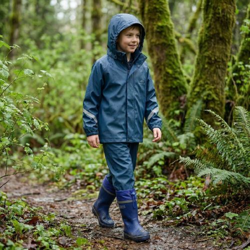 Dětské holínky KADVA PuddleProof JR s reflexními prvky tmavě modré