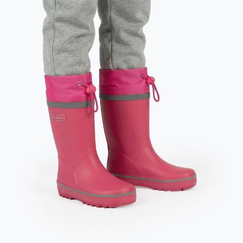 Dětské holínky KADVA PuddleProof JR s reflexními prvky růžové