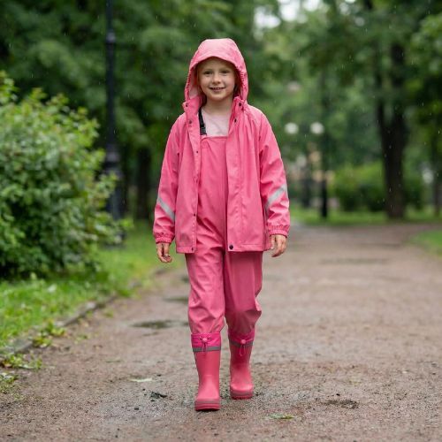 Dětské holínky KADVA PuddleProof JR s reflexními prvky růžové
