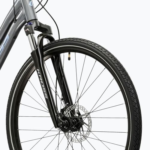 Dámské krosové kolo KROSS Evado 5.0 In grey/blue/gloss