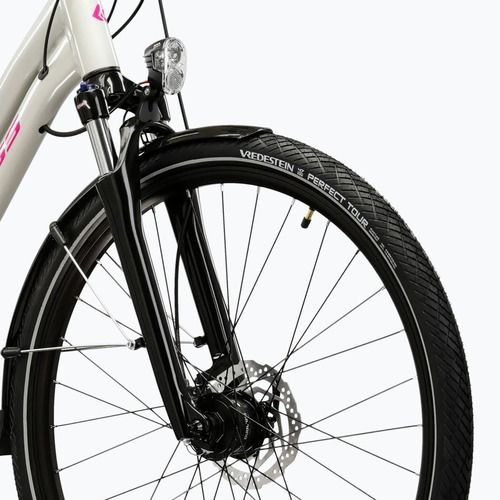 Dámské trekové kolo KROSS Trans 5.0 In grey/pink/gloss