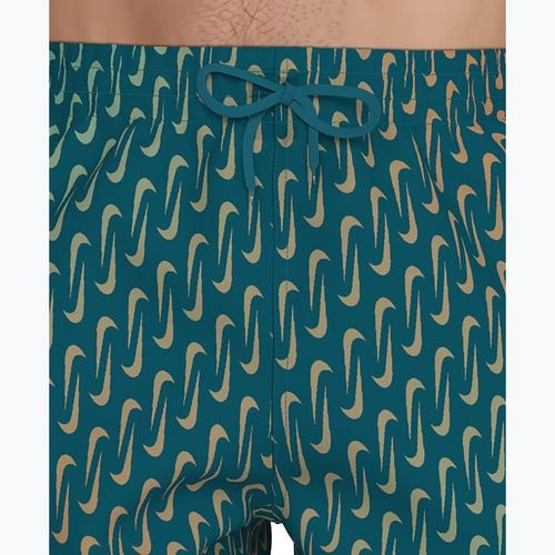 Pánské plavkové šortky Nike Breaker Swoosh 5" Volley green abyss