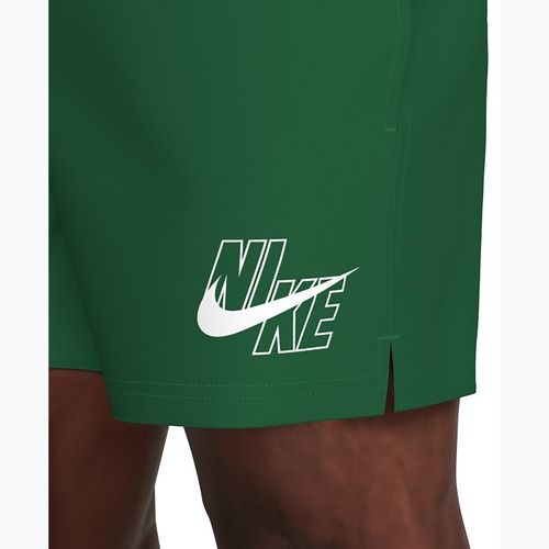 Pánské plavkové šortky Nike Lap Logo 5" Volley malachite