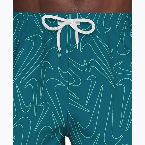 Pánské plavkové šortky Nike Breaker Logofetti 5" Volley green abyss