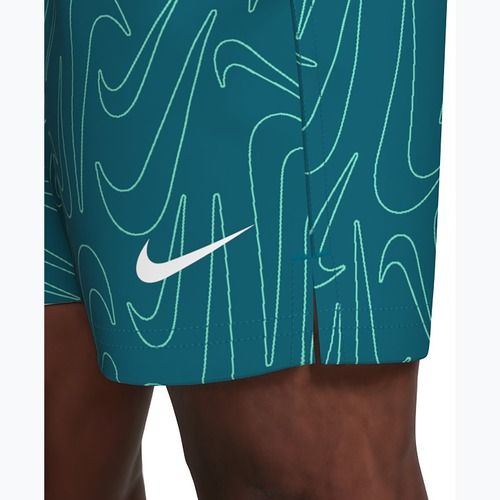 Pánské plavkové šortky Nike Breaker Logofetti 5" Volley green abyss