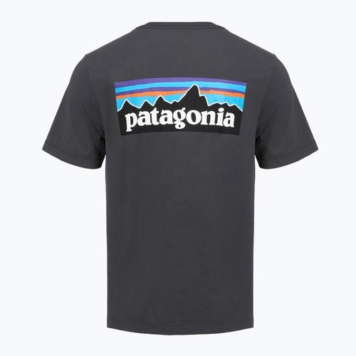 Pánské tričko Patagonia P-6 Logo ink black