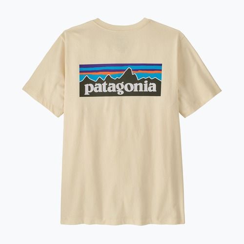 Pánské tričko Patagonia P-6 Logo undyed natural