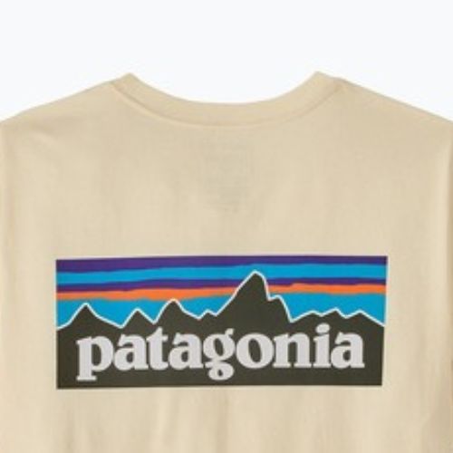 Pánské tričko Patagonia P-6 Logo undyed natural