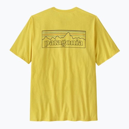 Pánské tričko Patagonia P-6 Logo Responsibili-Tee p-6 outline/lemon zest