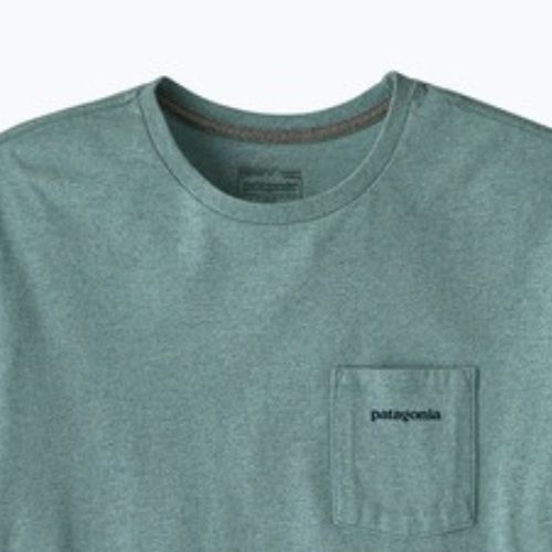 Pánské tričko Patagonia Boardshort Logo Pocket Responsibili blue sage