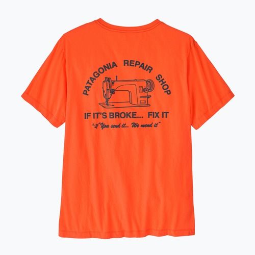 Pánské tričko Patagonia Repair Shop orange peel